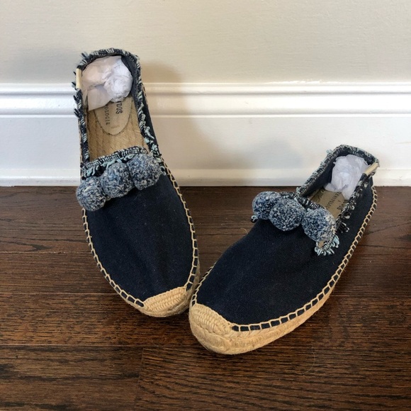 Soludos x Anthropologie Panarea Pom Espadrilles Women’s 10 - VGUC!! - Picture 4 of 12